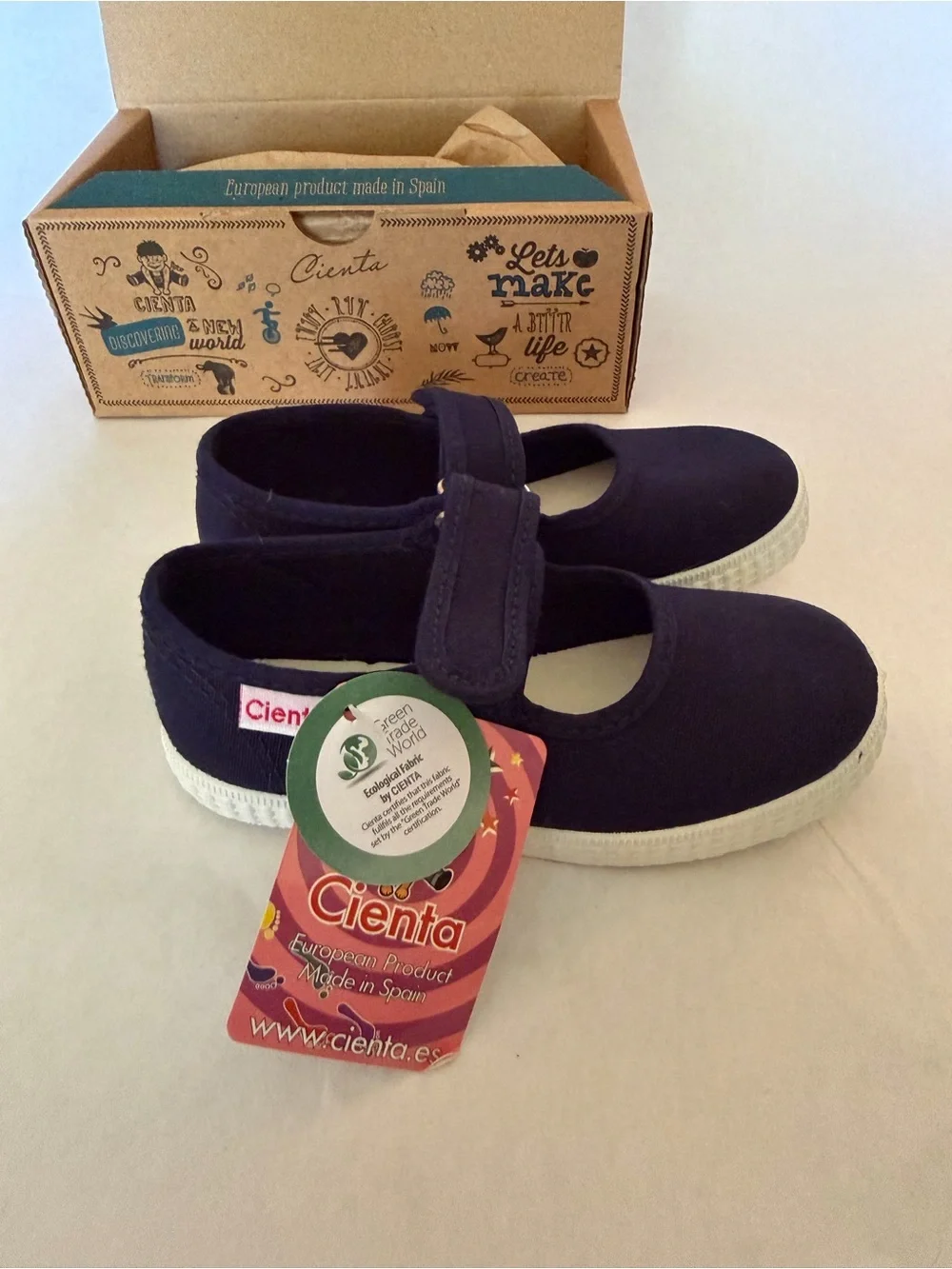 Cienta Marino Kids Slip-On Shoes - Navy